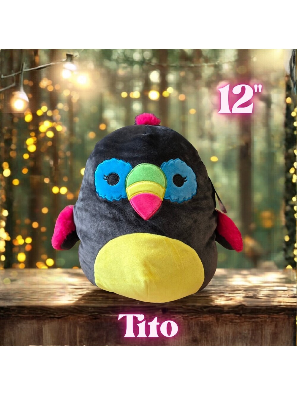 NWT Squishmallows Tito the Toucan 12"
